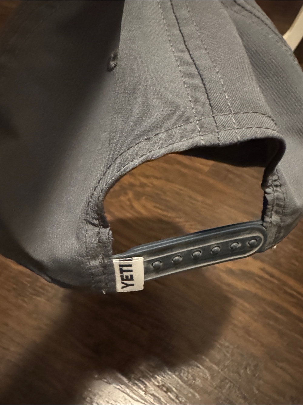 Yeti Gray Cap with White Rope Trim - Picture 2 of 7